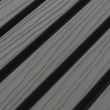€28 Per Stuk - SILVER GREY - Zwarte strepen - Gevelbekleding – Composiet | 290 x 22 cm | Gevel | Tuin