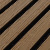 €28 Per Stuk - TEAK - Zwarte strepen - Gevelbekleding – Composiet | 290 x 22 cm | Gevel | Tuin | 3D Houtnerf