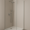 Oppio 120x280x0.8 cm - Metaal Wandpaneel ZILVER CELESTE - MES EN GROEF