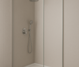 Oppio 120x280x0.8 cm - Metaal Wandpaneel ZILVER CELESTE - MES EN GROEF