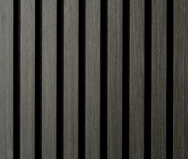 €37 Per Paneel - SUPERMAT 60x260 cm Zwart Eiken ( Black Oak ) akoestische wand panelen lattenwand met Vilt