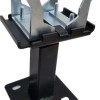 Universele Standconsole set van 2st. voor paneelradiatoren Type 22 en 33 - Vloerconsole (Kleur Zwart)