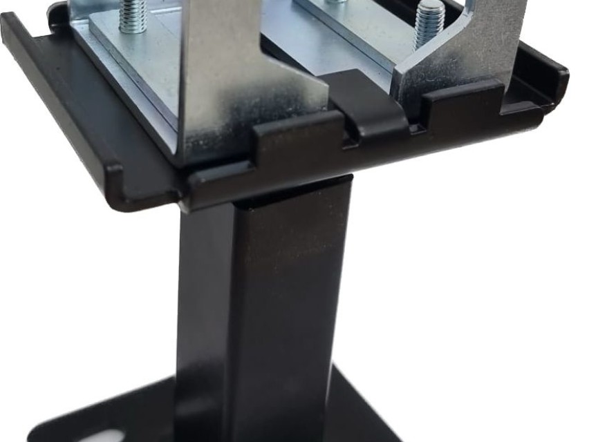 Universele Standconsole set van 2st. voor paneelradiatoren Type 22 en 33 - Vloerconsole (Kleur Zwart)