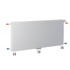 60x200 cm Type 22 - 4378 Watt - ECA Paneelradiator Compact 8 vlakke voorzijde - Wit (Ral 9016)