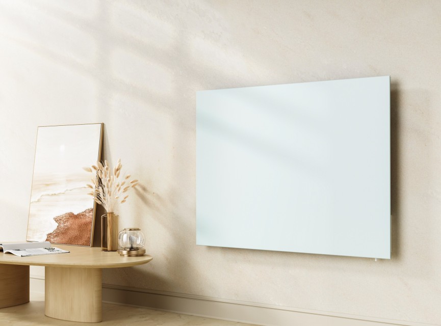 Oppio GlassHeat Pro Infrarood Paneelradiator 60x80cm - Wit | Slim & Energiezuinig