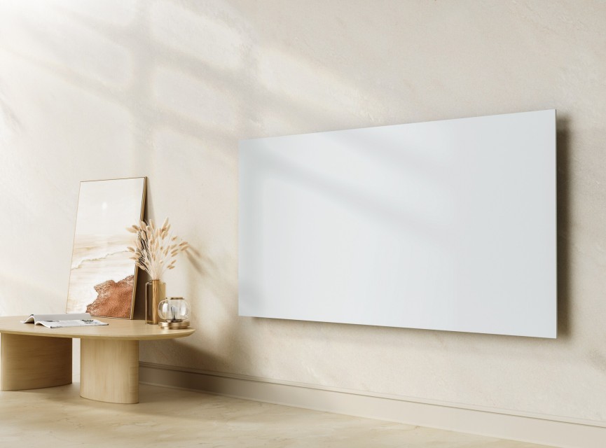 Oppio GlassHeat Pro Infrarood Paneelradiator 60x120cm - Wit | Slim & Energiezuinig