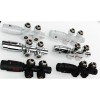 Universele chrome radiator-aansluitset (midden-onder-recht) onderblokset