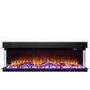 Amsterdam elektrische 3-zijdige haard 220 cm – LED Smart & Verwarming