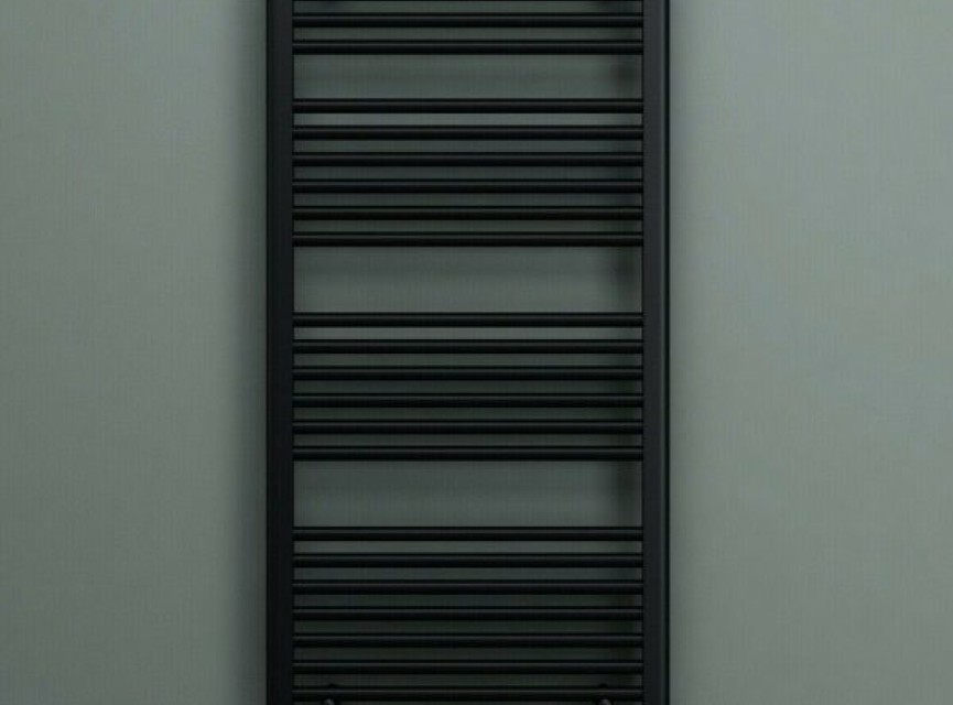 Universele radiator-aansluitset Zwart (midden-onder-haaks) onderblokset