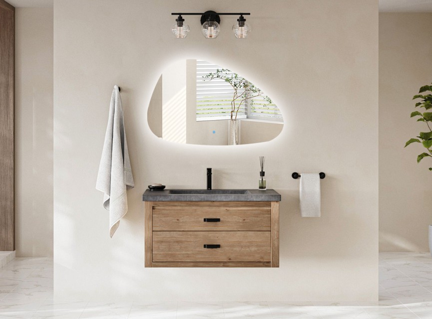 ARTSY - 60 CM ( Randloos ) Toilet / Badkamerspiegel met verlichting