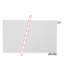 50x80 cm Type 22 - 1492 Watt - Oppio Paneelradiator Compact 6 gegroefde voorzijde - Wit (Ral 9016)