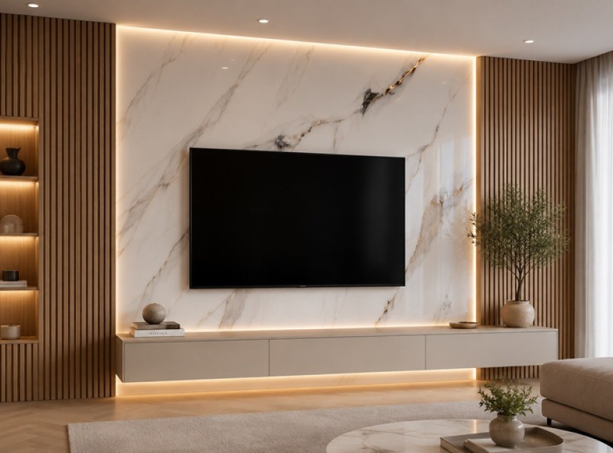 Oppio €49 PER PANEEL - PVC Wandpaneel Calacatta Gold Hoogglans - 120x280x0,3 cm