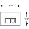 Geberit Bedieningsplaat Delta35 glans chroom – 115.135.21.5