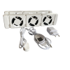 Oppio Radiator ventilator duo set - Universeel,, Magnetisch, Zuinig en Geruisloos