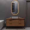 ELLIPS - 40x75 CM ( GOUD ) Toilet / Badkamerspiegel met verlichting
