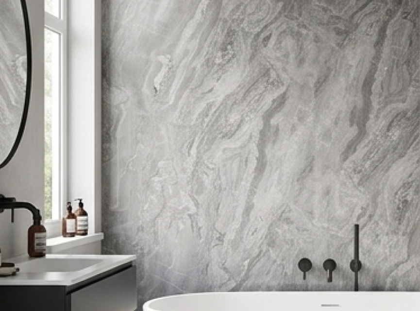 Oppio €57 PER PANEEL - 120x280x0,3 cm - PVC Wandpaneel Essenza - Hoogglans
