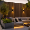 €28 Per Stuk - TEAK - Zwarte strepen - Gevelbekleding – Composiet | 290 x 22 cm | Gevel | Tuin | 3D Houtnerf