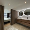 €37 Per Paneel - SUPERMAT 60x260 cm LICHT WALNOOT Eiken akoestische wand panelen lattenwand met Vilt