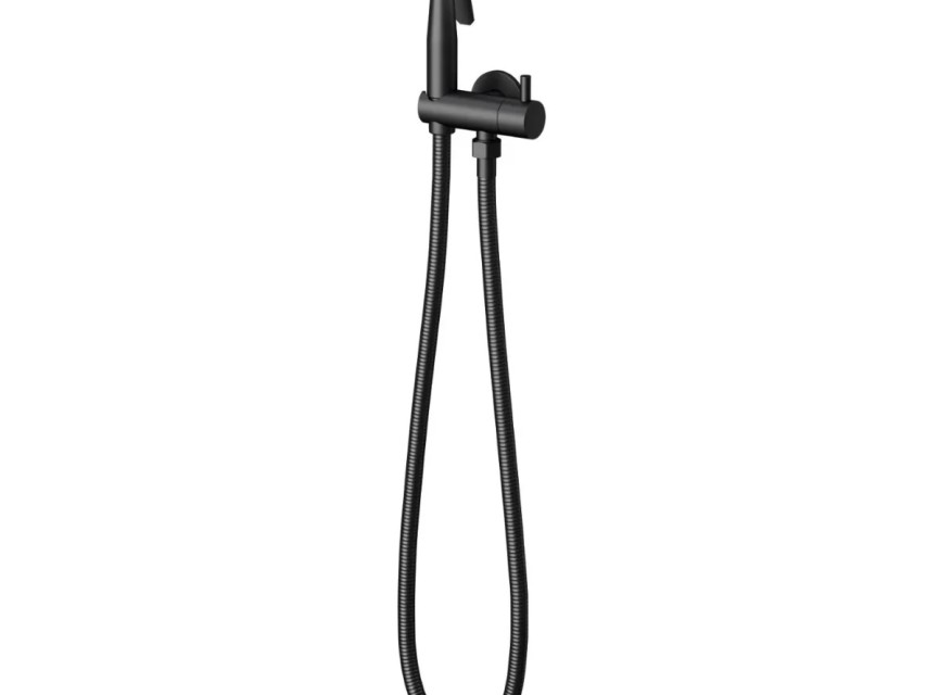 Luxe Knijp/Bidet Handdouche-set – Mat Zwart RVS 304