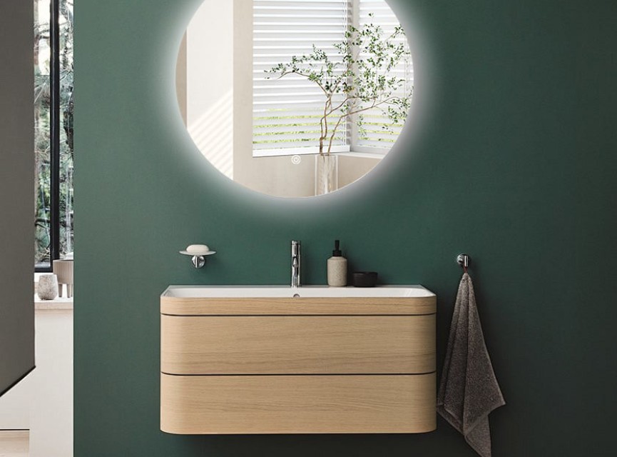 LUNA - 60 CM ( Randloos ) Badkamerspiegel met verlichting