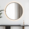 LUNA - 100 CM ( ZWART ) Badkamerspiegel met verlichting