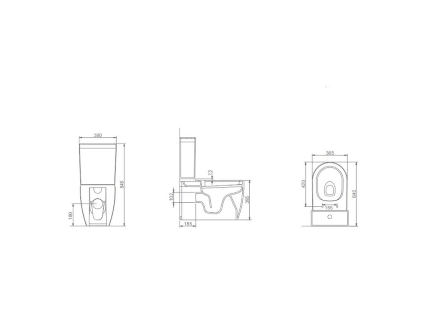 Oppio Plus Duoblok Toilet Met Bidet-functie – Mat Zwart – Rimfree