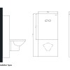 Inbouwreservoir met Glazen Voorpaneel en Touchless Sensorbediening – Wit