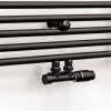 80x40 cm - 378 Watt - Oppio Handdoekradiator - Mat Zwart (Ral 9005)
