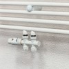 120x50 cm - 673 Watt - Oppio handdoekradiator - Wit (Ral 9016)