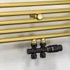 80x60 cm - 547 Watt - Oppio Handdoekradiator - Goud