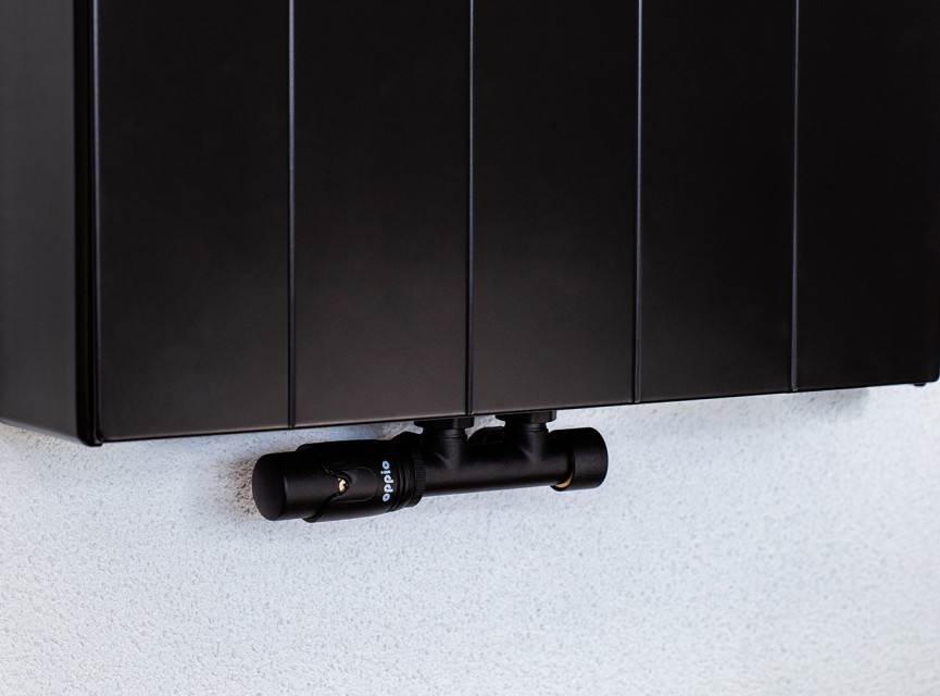 180x40 cm Type 22 - 1994 Watt - ECA Verticale radiator gegroefde voorzijde - Mat Zwart (Ral 9005)