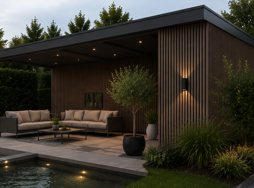 €28 Per Stuk - ROSEWOOD - Zwarte strepen - Gevelbekleding – Composiet | 290 x 22 cm | Gevel | Tuin |