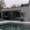 €28 Per Stuk - SILVER GREY - Zwarte strepen - Gevelbekleding – Composiet | 290 x 22 cm | Gevel | Tuin