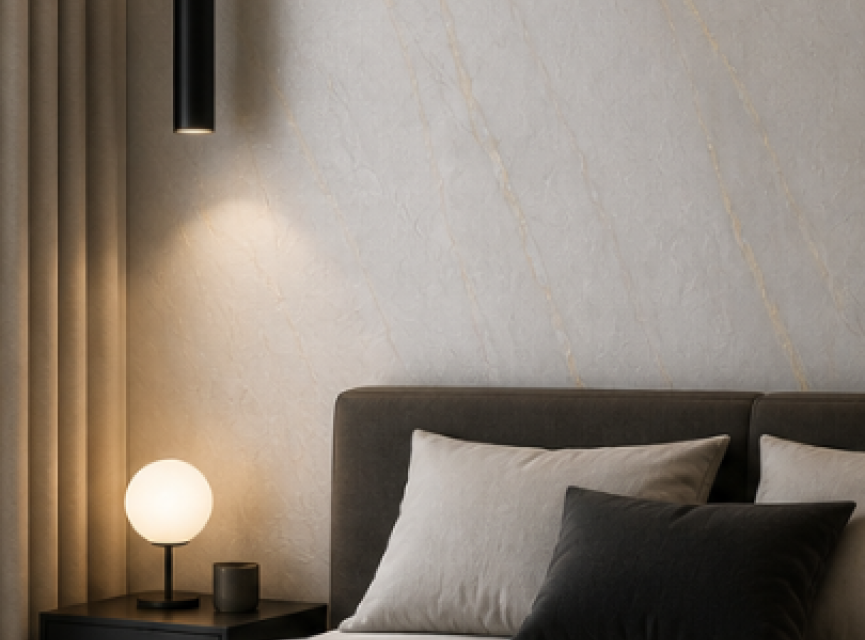 €72 PER PANEEL - 120x280x0,3 cm - PVC Wandpaneel SLATE BEIGE -  MAT