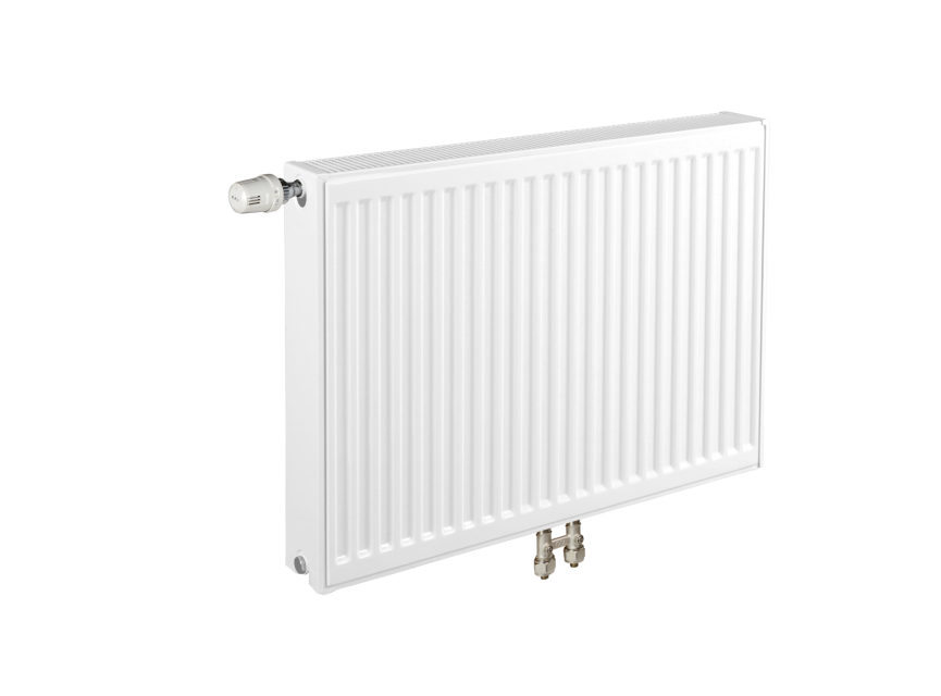 60x200 cm Type 22 - 4378 Watt - ECA Paneelradiator Compact 8 geribbelde voorzijde - Wit (Ral 9016)