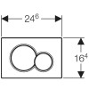Geberit Bedieningsplaat Sigma01 glans chroom – 115.770.21.5