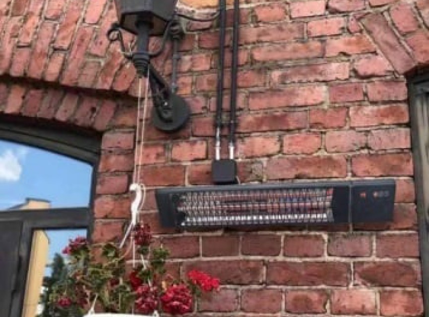 OPPIO Elektrische Terrasverwarmer 2500W - WIFI FUNCTIE (MUUR)