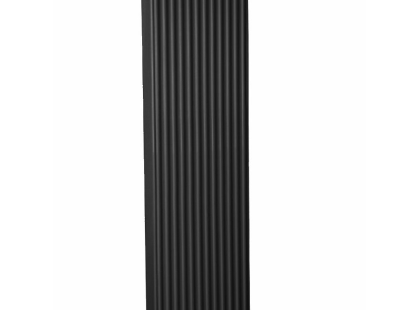 200x70 cm Type 22 - 3952 Watt - ECA Verticale radiator geribbelde voorzijde - Mat Zwart (Ral 9005)