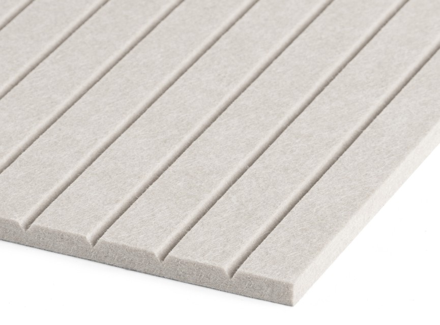 OPPIO Viltpaneel Beige JAPANDI - 60x280 cm - Brandvertragend & Geluiddempend