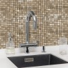 Oppio Geborsteld MINI blokjes Bronce - Zelfklevend Mozaiek 265x265x4mm