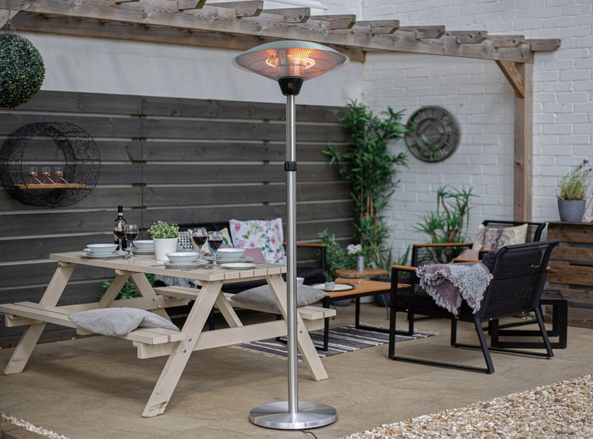 OPPIO Elektrische PRO Rond Terrasverwarmer 2100W ( STAAND ) - WIFI FUNCTIE
