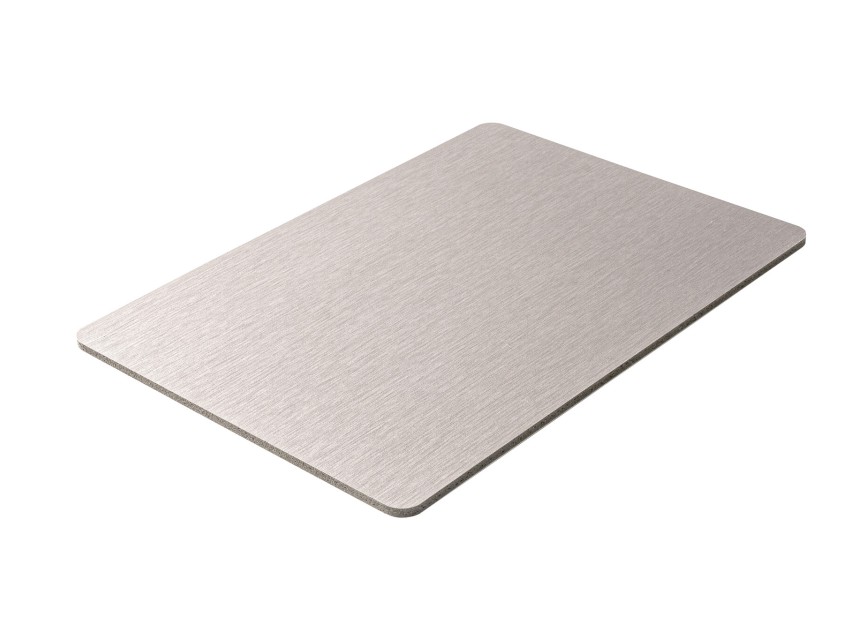Oppio 120x280x0.8 cm - Metaal Wandpaneel ZILVER CELESTE - MES EN GROEF