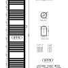 160x50 cm - Oppio Smart Digital Wit (Ral 9016) elektrische handdoekradiator