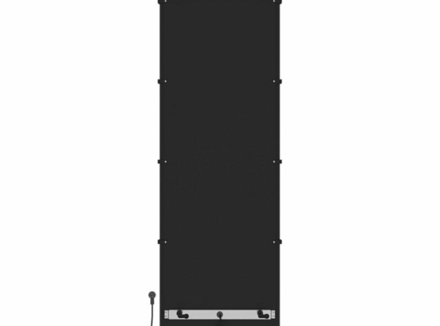 180x60 cm - E-panel elektrische radiator 1200 Watt - Mat Zwart