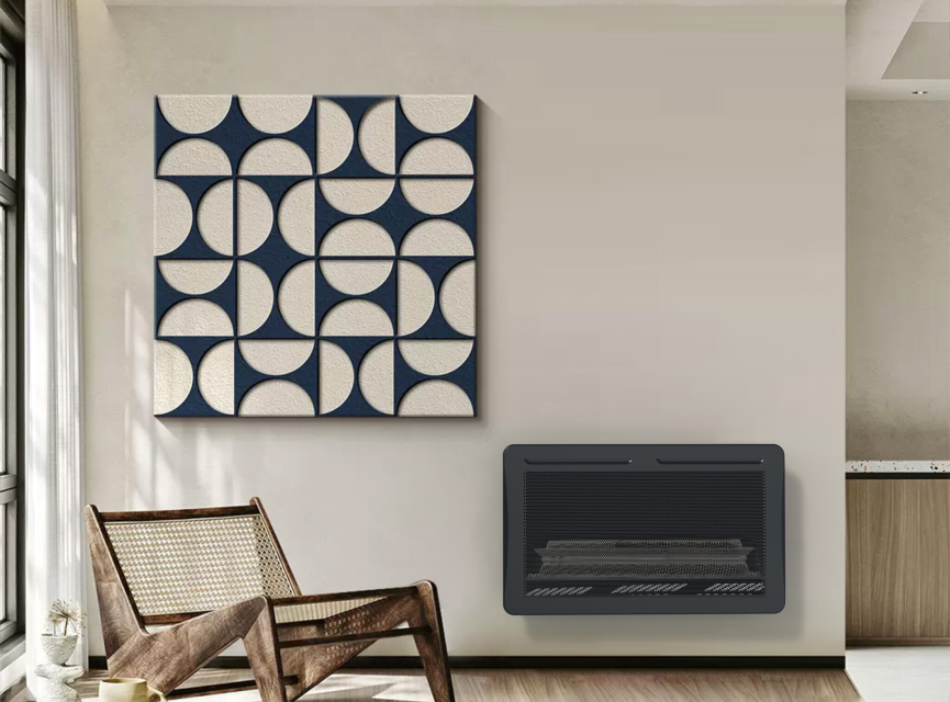 Oppio Mademoiselle 60100 Hybride Elektrische Radiator 1500W – Zwart – Infrarood & Convectie