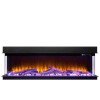 Amsterdam elektrische 3-zijdige haard 220 cm – LED Smart & Verwarming