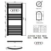 80x60 cm - Oppio Smart Digital Mat Goud elektrische handdoekradiator