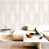OPPIO Viltpaneel Beige - BAROK - 60x280 cm - Brandvertragend & Geluiddempend