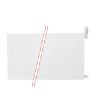 40x140 cm Type 22 - 2258 Watt - Oppio Paneelradiator Compact 6 gegroefde voorzijde - Wit (Ral 9016)