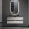 ELLIPS - 40x75 CM ( GOUD ) Toilet / Badkamerspiegel met verlichting